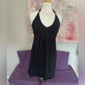 Victoria's‎ Secret Black Bra Top Halter Dress with Gold Detail Size XS